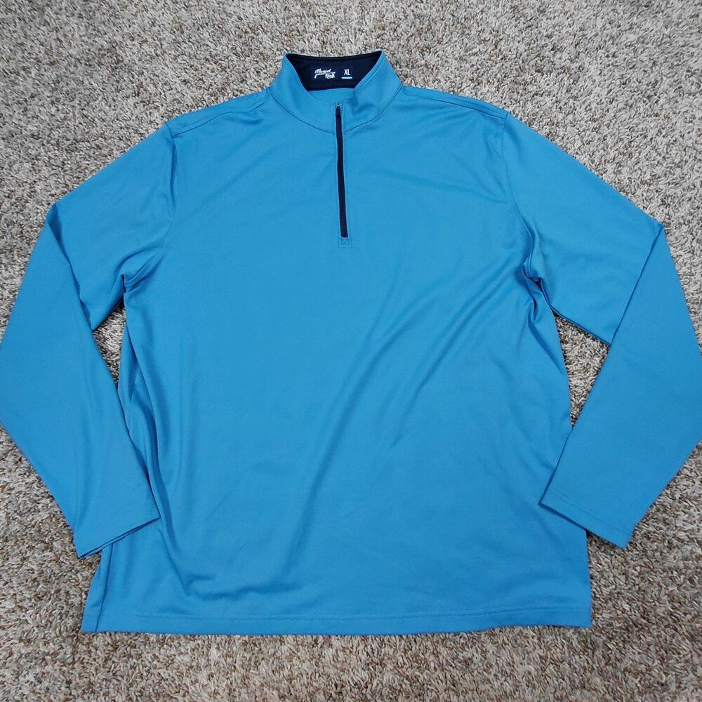 Inward Half Pullover Mens XL Sky Blue 1/4 Quarter Zip Golf Performance
